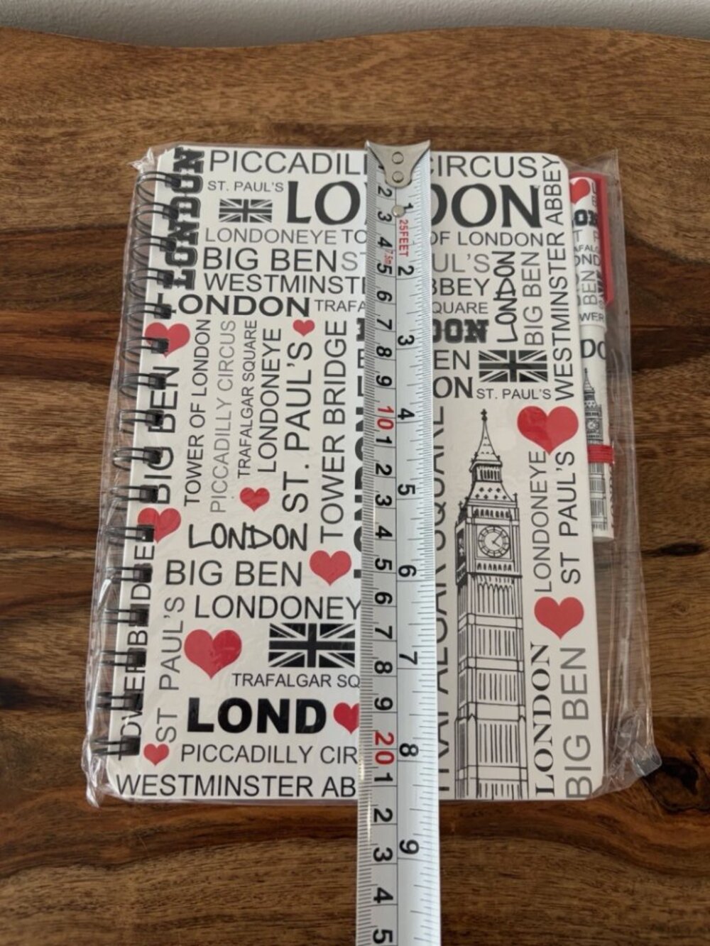 London Big Ben Spiral Ruled Notebook Journal - Picture 6 of 6